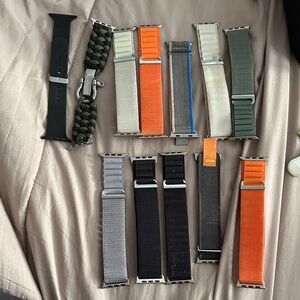 Assorted apple watch bands 44/45/49mm